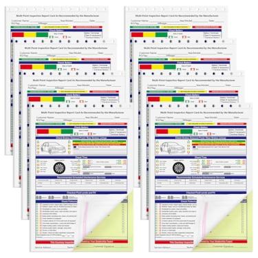 Imagem de Gilprop Pacote com 400 formulários de inspeção multipontos para verificação de veículos, formulário detalhado de inspeção do veículo do motorista, relatório de reparo de automóveis sem carbono de 2