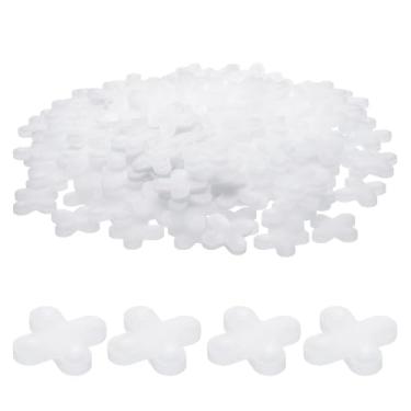 Imagem de HARFINGTON 100 peças espaçadores de azulejo 10 mm plástico rígido cruz azulejos nivelador espaçador instalação clipes de espaçamento de cerâmica para chão de parede