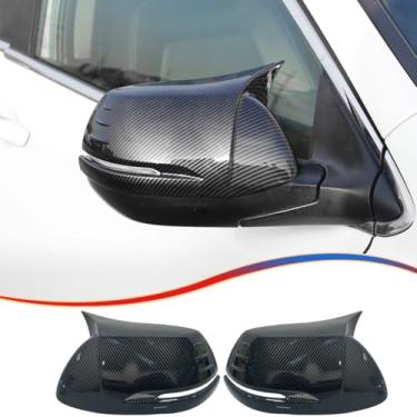 Imagem de MUXEE Capa de espelho retrovisor lateral, para Honda CRV 2017 2018 2019 2020 2021 2022 de fibra de carbono acessórios de capa de seta (com compartimento de caixa de seta)