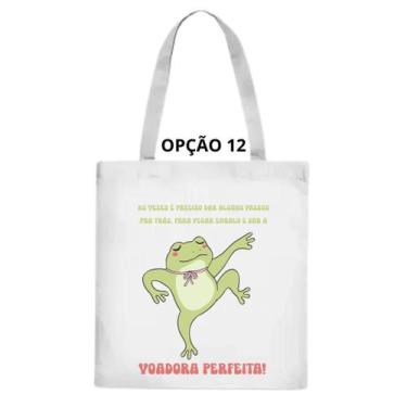 Imagem de Bolsa Ecobag Pererecas A Patricinha Boiadeira Gratiluz - LARANJA E MIM
