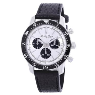 Imagem de Mathey-Tissot Relógio masculino com cronógrafo automático prata 1968 TYPE1968SN, Moderno