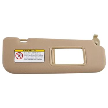 Imagem de Viseira Solar Do Carro Para Hyundai Elantra 2011-2015 Com Placa De Tampa De Espelho De Vaidade Para Bloquear A Luz Solar 852103X000TX 852203X000TX,Beige right side