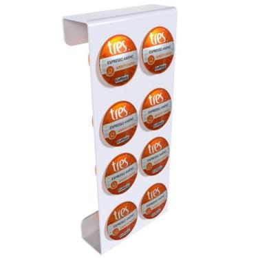 Imagem de Suporte Porta Organizador De Parede Compatível com Até 8 Cápsulas de C