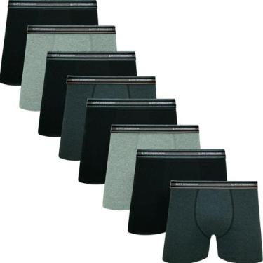 Imagem de Kit Com 8 Cuecas Boxer Box Original Lupo De Algodão Cotton Com Elastan