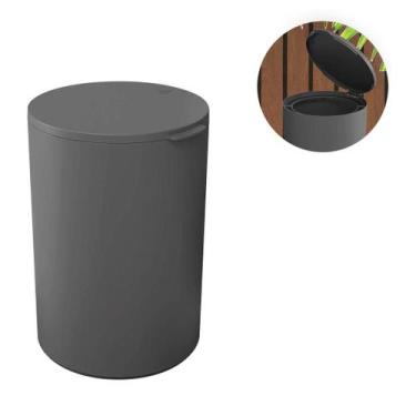 Imagem de Lixeira Cesto Lixo Com Tampa 5 Litros Multiuso Coza Serene Banheiro / 