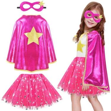 Imagem de Costume Infantil iRolewin - Capa e Máscara de Super-Heróis com Tule pa