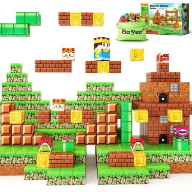 Imagem de Brinquedos de construção de blocos magnéticos Soyee Build Mine Magnet World
