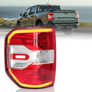 Imagem de Conjunto de luz traseira tipo LED compatível com Ford Maverick Lariat 2022 2023 2024 Lâmpada traseira apertada traseira esquerda do lado do motorista NZ6Z13405B FO2800289 NZ6Z-13405-B