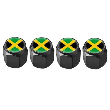 Imagem de 4 peças de tampas de haste de válvula de pneu, tampa de válvula de ar de metal, tampas de haste de roda de carro de alumínio, capas de haste universais para carros, caminhões, bicicletas,