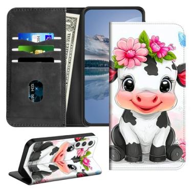 Imagem de HEAKIERG Capa magnética Sansung Galaxy A35 5G de 6,6 polegadas com porta-cartão, capa protetora à prova de choque com bloqueio de RFID, compartimento para cartão de crédito, capa tipo carteira flip