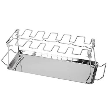 Imagem de Rack de Asa de Frango Rack de Aço Inoxidável Suporte Vertical Torcedor Com Caixa