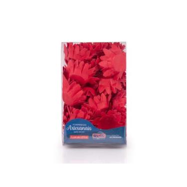 Imagem de Forminhas Para Doces Vermelho Flor de Lótus 40 Unidades - Plac