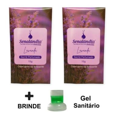 Imagem de 2 Sachê Perfumado Gaveta Armário Cheirinho Lavanda Vanilla Flor Cereje