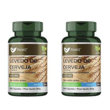 Imagem de Kit 2 Levedo De Cerveja 240 Cápsulas - Muwiz