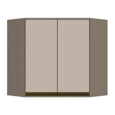 Imagem de Armário Aéreo Canto Oblíquo 83cm Connect Duna/Cristal - Móveis Henn, D