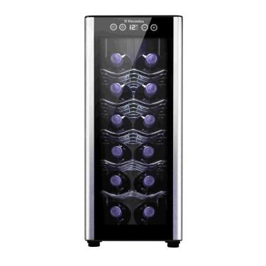 Imagem de Adega Electrolux 12 garrafas 1 Porta Preta em Alumínio ACB12 Bivolt