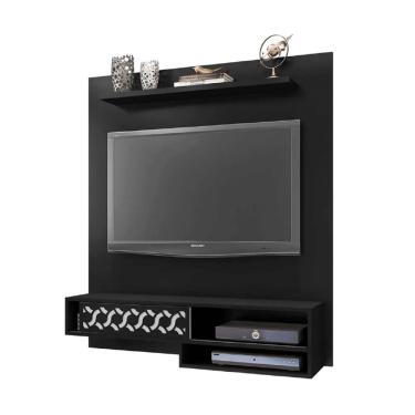 Imagem de Painel Suspenso Tv Até 50 Pol Osaka Preto - Móveis Leartam