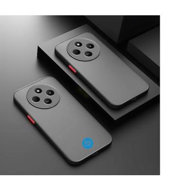 Imagem de Capa Capinha Case Premium Anti Impacto Fosca Preta Translúcida com Proteção de Câmera para Xiaomi Redmi 14c