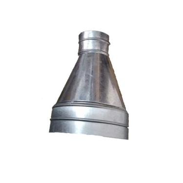 Imagem de Adaptador redutor de dutos 200mm para 100mm chapa galvanizada - Friosh