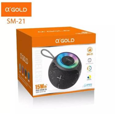 Imagem de Mini Caixa de Som a'gold 15W Resistente a Aguá - agold