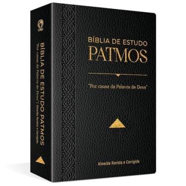 Imagem de Bíblia de Estudo Patmos Grande Luxo Preta