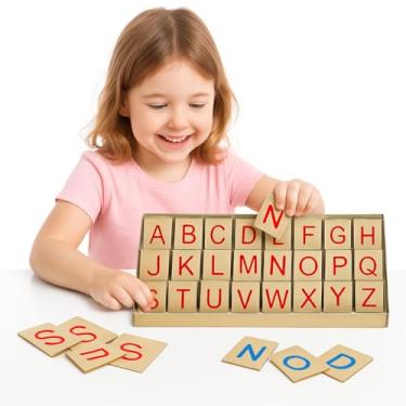 Imagem de Alfabeto Móvel Degrau para Crianças desenvolverem Jogo de Tabuleiro, 4+ Anos, Multicolorido - Brinquedo Educativo