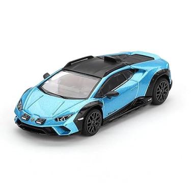 Imagem de Collectibles Diecast Model Car Compatible with Mini GT 1:64 Lamborghini Huracán Sterrato Blu Aegir Limited Edition MGT00807