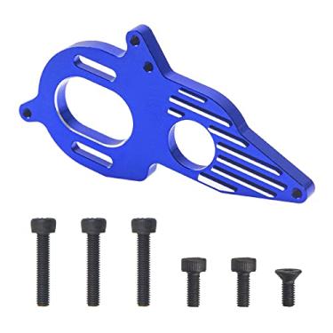 Imagem de ShareGoo Suporte de motor de alumínio ajustável compatível com 1/10 Arrma Senton Granito Typhon Big Rock 4X4 3S/Outcast Kraton 4X4 4S RC Car Monster Truck (azul)