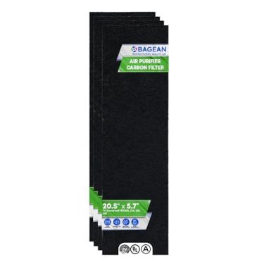 Imagem de Bagean Pré-filtro de carbono 52 cm x 14,5 cm compatível com modelos de purificador de ar Honeywell Air-Genius Tower HFD320 e mais - Serve para substituição de filtro Honeywell K - Filtra odores e