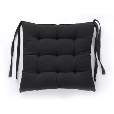 Imagem de Assento de Cadeira Futon Caiobá 40cm x 40cm - Hedrons, PRETO