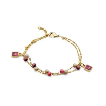 Imagem de Pulseira Dezena Sagrado Coração de Jesus Rose 4mm