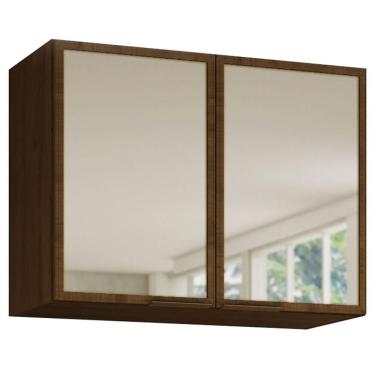 Imagem de Armário Aéreo Rubi Com 2 Portas De Vidro Bartira Grapia