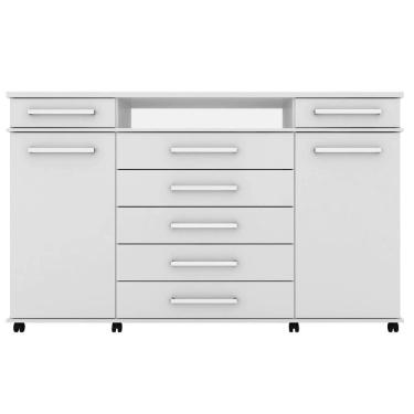 Imagem de Cômoda Demóbile London Com 7 Gavetas E 2 Portas Branco