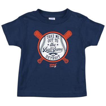 Imagem de Roupa de bebê Take Me Out to The Ball Game para fãs de beisebol de Detroit (NB-7T) (camiseta infantil, 7 anos)