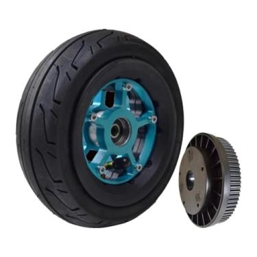 Imagem de Aymzbd Componentes de Absorção de Choque de Cubo de Pneu de Scooter Elétrica Substitua As Peças Adultas de Instalação Simples Roda de Skate de Skate, Roda traseira azul