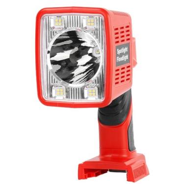Imagem de Wexibryndl Lanterna Portátil Led Sem Fio De 16 W Para Milwaukee M18, Bateria 18 V, Ferramenta 1600 Lm, Funciona Com Porta Usb, Camping, Pesca, Conserto Automóveis, Canteiro Obras, Emergência