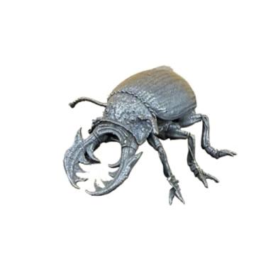 Imagem de Estatuetas de besouro de veado de simulação de latão, estátua em miniatura de inseto interessante escultura ornamento de mesa bonsai doméstico micro acessórios de decoração de paisagem