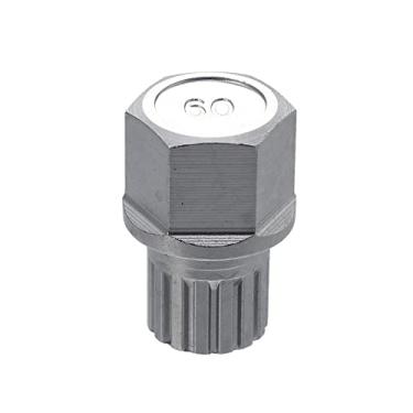 Imagem de X AUTOHAUX Porca de chave de trava de roda de carro 15PT para Volkswagen para VW Jetta/Passat/Golf/Coelho/GTI para chaves hexagonais Audi Spline com 15 dentes quadrados, soquete de parafuso antifurto