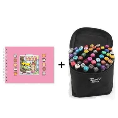Imagem de Livro de colorir Bobbie goods + 24 canetinhas touch