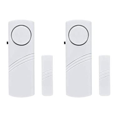 Imagem de PCTC Pacote Com 2 Alarmes De Porta Para Segurança Residencial, Janela, Sensores Alarme, Campainha Proteção Contra Roubo Faça Você Mesmo Casa E Escritório