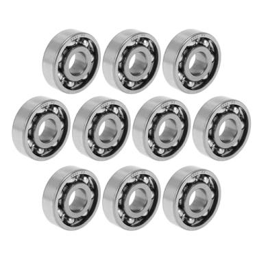 Imagem de ACROPIX 6302 Rolamentos rígidos de esferas P0 15 x 42 x 13 mm rolamentos lubrificados tipo aberto tom prata scooter skate roda 10 peças