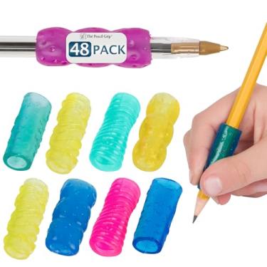 Imagem de The Pencil Grip The Classics – Pegadores de lápis de gel extremo, auxílio ergonômico para escrita para canhotos e destros, cores sortidas, 48 peças, TPG-16548
