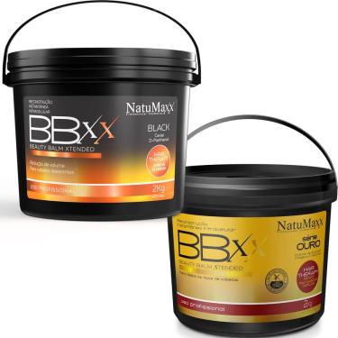 Imagem de Kit Btx Capilar Balm Xtended Black + BBXX Gold 2kg NatuMaxx