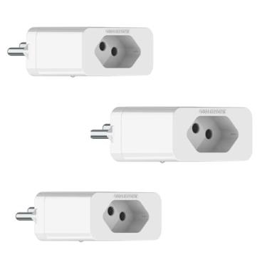 Imagem de KIT 3 Protetor de Rede Plug Protetor Qualitronix 20A Bivolt – DPS Classe III, Proteção Contra Raios e Surtos Elétricos, Ideal para TV, Notebook, Geladeira, Ar-Condicionado e Eletrônicos