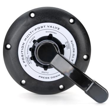 Imagem de SHUNSEN Auto Parts 600-9600B Tampa de substituição de válvula multiportas de 7 posições para filtros de areia | Design de montagem superior 1,5 | Compatível com sistemas WVS003, Clearwater, Carefree e