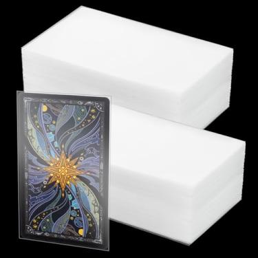 Imagem de Maitys 300 Pack Clear Tarot Card Sleeves (72x122mm) 200μM Thick, Non-Glare Compatible with TCG & Board Game Cards