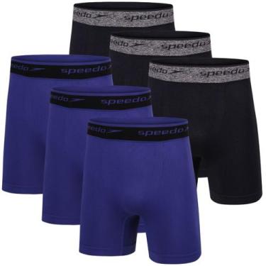 Imagem de Kit 6 Cuecas Boxer Masculina Speedo Poliamida Alta Elasticidade E Ajus