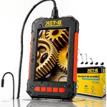 Imagem de Endoscópio Profissional 1080p HD IP67 com Cabo Flexível 6 Metros e Luz LED Ajustável Câmera de Inspeção de Qualidade para Motores Tubulações e Construção manutenção