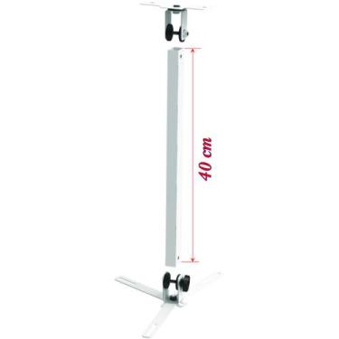 Imagem de Suporte projetor datashow teto braço 40 cm - MULTIFORMA, Branco