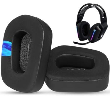 Imagem de DowiTech Almofadas auriculares de substituição de gel refrescante G733 compatíveis com Logitech G733 G535 G335 Lightspeed Gaming Headsets com maior conforto e isolamento de ruído